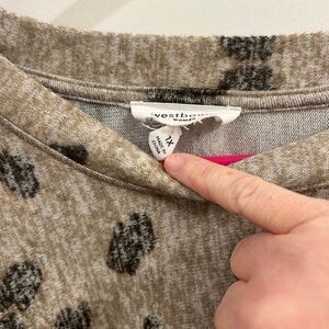 Westbound Women's Tan and Black Patterned Sweater